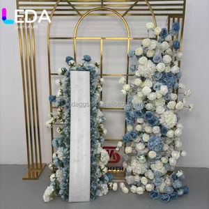 LEDA Guirlande de fleurs artificielles roses vif pour arche de mariage, décoration florale pour arche de mariage - Product Image 6