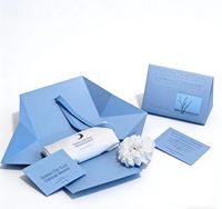 Boîte pliante élégante pour filles, en carton recyclé, écologique, réutilisable, finition mate, logo en relief, design personnalisé gratuit, chaussettes