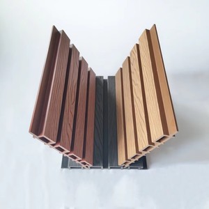 Outdoor Plastic Wpc Wall Panels Fluted <strong>External</strong> Siding Exterior <strong>Cladding</strong> Waterproof Interlocking Office <strong>Building</strong> - Product Image 3