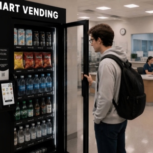 XMAI 680L Smart Vending Machine AI Refrigerator for School Convenience Store Snack Beverage Sales with Unattended Retail