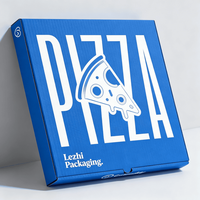 Boîte à pizza en kraft blanc de haute qualité personnalisée, réutilisable, biodégradable, avec votre logo