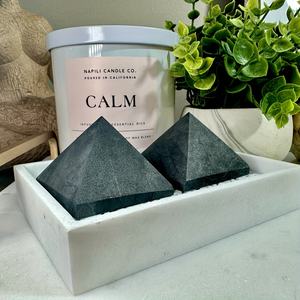 Pirámide de Shungita Natural al por Mayor, Cristal Mineral de Alta Calidad, Decoración Coleccionable para el Hogar y la Oficina - Product Image 5