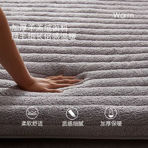Colchón grueso con forro polar y correas elásticas de malla transpirable 5D fijas para uso doméstico, cama individual o doble - Product Image 4