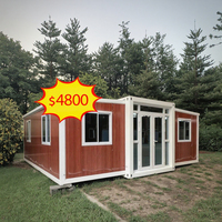 Maison mobile de luxe préfabriquée personnalisée de 20 pieds, 2 chambres, maison préfabriquée extensible en conteneur, prix spécial
