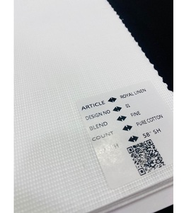 Tissu en coton pur, durable, élégant et léger, tissé en coton et lin, teinture unie, pour chemises et robes pour garçons, filles, hommes et femmes - Product Image 1