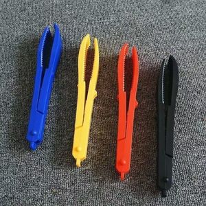 <b>Plastic</b> Fishing <b>Tongs</b> Abs Material Multi Purpose Fish Catcher Anti Slip Lure Fishing Tool Ocean Beach Use Blue Yellow Red Black - Product Image 1