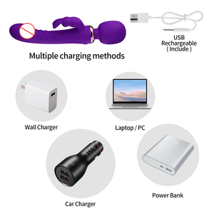 실감나는 G스팟 자극 토끼 진동기 10가지 진동 모드 USB 충전식 IPX6 방수 커플용 쾌락 도구 토끼 귀 디자인 - Product Image 4