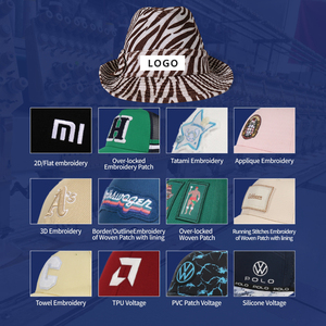 Sombrero <span class=keywords><strong>de</strong></span> Pescador <span class=keywords><strong>de</strong></span> <span class=keywords><strong>Lana</strong></span> con Estampado Animal Personalizado para Hombre y Mujer, Sombrero Fedora con Estampado <span class=keywords><strong>de</strong></span> Piel Sintética <span class=keywords><strong>de</strong></span> Gamuza - Product Image 3