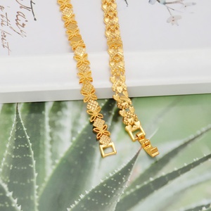 Pulseras de Latón Chapadas en Oro Personalizadas de Lujo para Mujer, Joyería de Moda al por Mayor - Product Image 6