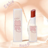 ODM crème hydratante longue durée mat Keke humeur mignon debout petit ours boue couleur rouge à lèvres