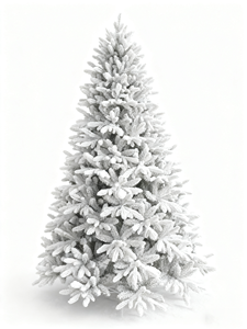Árbol de Navidad Nevado de 225 cm (7.5 pies), Pino Artificial con Nieve Artificial, Mezcla de PE y PVC, Árbol de Navidad Premium para Interiores con Luces LED Integradas - Product Image 3