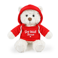 Ours en peluche super doux avec message émotionnel, rembourrage en coton PP, 'Je t'aime, je t'ai manqué, je te souhaite une prompte guérison, je suis désolé', cadeau d'excuse et de confession