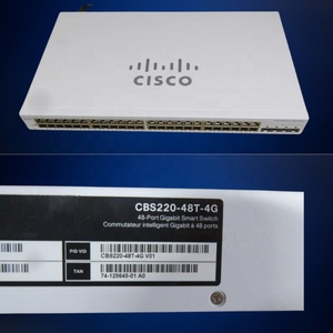 สวิตช์อีเธอร์เน็ตแบบติดตั้งบนแร็ค Cisco รุ่น CBS220-48T-4G-CN ใหม่เอี่ยม 48 พอร์ต Gigabit รองรับ POE SNMP QoS พร้อมการรับประกัน 1 ปี - Product Image 1