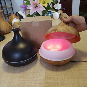 Minigo 500ml difusor ultrasónico de aceite de grano de madera humidificador esencial de viaje con 1 año de garantía para uso doméstico - Product Image 3
