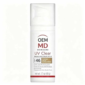 48g SPF46 Oxyde de zinc teinté avec niacinamide, <span class=keywords><strong>non</strong></span> <span class=keywords><strong>comédogène</strong></span>, résistant à l'eau et à la transpiration, pour les peaux sujettes à l'acné et à la rosacée - Product Image 1