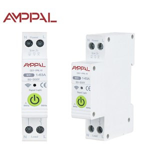 Disjoncteur intelligent AMPPAL à réenclenchement automatique, large plage de tension 80-300V, contrôle vocal Tuya WiFi, 63A MCB 1P, rail 6kA - Product Image 4