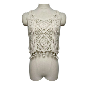 Robe d'été pour femmes, personnalisation, débardeurs, design de mode, <span class=keywords><strong>crochet</strong></span> fait main, fleur, pull en cachemire, <span class=keywords><strong>gilet</strong></span> - Product Image 1