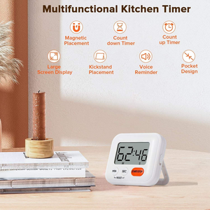 Yüksek Kaliteli Modern LED Işıklı Pilli Mutfak Pişirme Çok Fonksiyonlu Geri Sayım Sayacı - Product Image 4