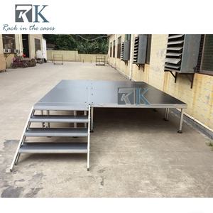 Escenario Modular de Altura Ajustable, Plataforma Portátil Firme y Antideslizante - Product Image 5