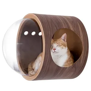China Supplier New Design Wooden Acrylic Cat House Furniture Protector for Pet and Dog