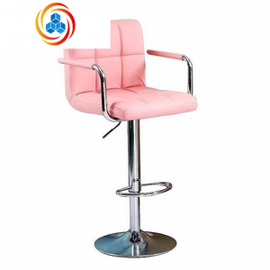 Silla de Bar Giratoria Moderna de Hierro Blanco para Hogar, Bar y Sala de Estar - Product Image 6