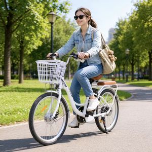 24 * 1.75 inch tire brushless motor 36V10AH lithium battery city sports <b>electric</b> bicycle - Product Image 6