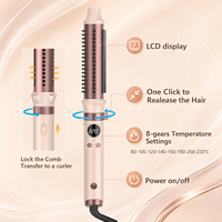 Rizador de Pelo Retráctil Elegante con Pantalla LCD para Hoteles, Hogares y Mercados Profesionales