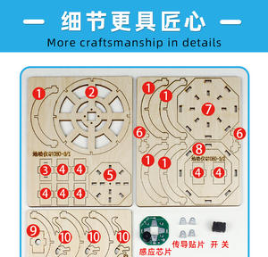 Modèle de séismographe pour expériences scientifiques et détection sismique, kit de matériel scientifique et technologique pour étudiants - Product Image 6