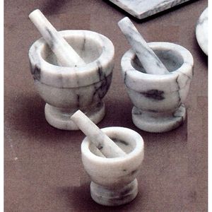 ชุดครกหินอ่อนและสากขนาด14ซม. สำหรับเครื่องมือสมุนไพรและเครื่องเทศ - Product Image 1