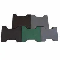 Recycled Outdoor Playground Interlocking Rubber Patio Pavers for Garden
