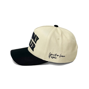 Nón kết nam chất lượng cao, thêu hai màu đen và be, logo tùy chỉnh, kiểu dáng thể thao, mũ bóng chày. - Product Image 4