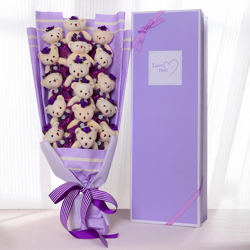 16 bear bouquets + gift box