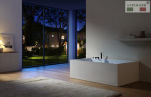 อ่างน้ําวนมุมนวดสีขาวอ่างอาบน้ําอะคริลิคอเนกประสงค์แฟชั่นทนทานอะคริลิคอ่างอาบน้ําในห้องน้ําสมัยใหม่ - Product Image 4