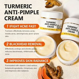 Creme Facial Personalizado com Logo de Cúrcuma e Vitamina C para Acne, Remoção de Manchas Escuras e Marcas de Acne, Suavização de Espinhas e Clareamento para Todos os Tipos de Pele - Product Image 5