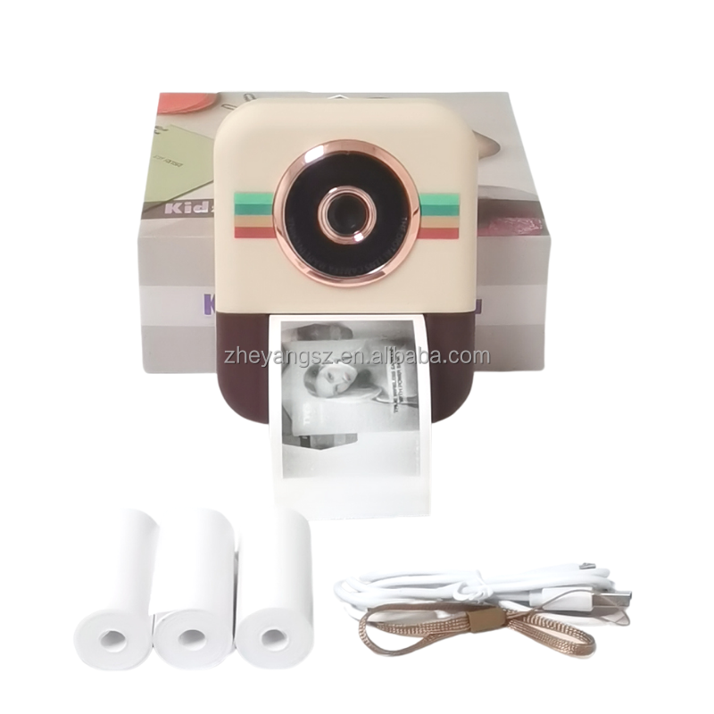 Рождественский подарок CE FCC 1200mAh Фото Видео голова наклейка селфи детская игрушка камера принтер детская камера для студентов