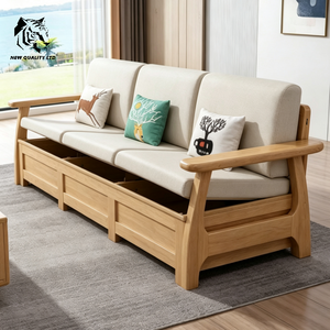 Fábrica china, buen precio, personalización, gran stock, dropshipping, sofá seccional de diseño moderno para sala de estar, muebles de madera con almacenamiento. - Product Image 6