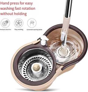 Mopa de Alta Calidad para Limpieza de Pisos, con Sistema de Doble Accionamiento Giratorio y Cubo, Rotación de 360 Grados, Mopa Mágica con Cubo Elevado - Product Image 2