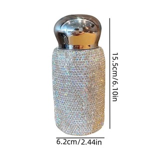 Vaso Térmico de Acero Inoxidable 304 con Pedrería, Botella de Agua Aislada al Vacío, Termo Portátil para Oficina, Viajes, Regalo - Product Image 6