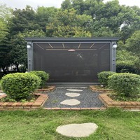 Usine Système de persiennes de panneau à lattes métalliques étanches d'extérieur Gazebo Pergola de jardin en aluminium à persiennes bioclimatiques