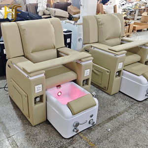 Sillón de <span class=keywords><strong>Pedicura</strong></span> Multifuncional con Respaldo Reclinable <span class=keywords><strong>y</strong></span> Masaje de Pies, Sillón de <span class=keywords><strong>Manicura</strong></span> <span class=keywords><strong>y</strong></span> <span class=keywords><strong>Pedicura</strong></span> - Product Image 4