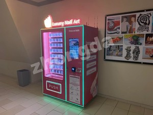 Distributeur automatique de produits de beauté OEM à capacité personnalisable, écran tactile, SDK activé, gestion basée sur le cloud, désinfection UV pour - Product Image 4