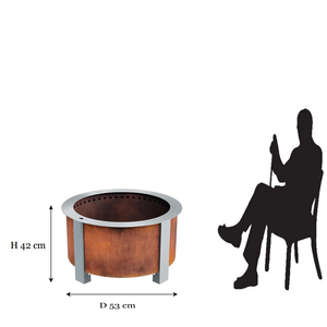 Nuevo Producto: Brasero Multifuncional para Jardín, Chimenea de Leña de Acero con Parrilla Giratoria - Product Image 3