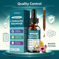 OEM Lymphreinigungs-Detox-Flüssigkeitstropfen mit Echinacea, Löwenzahn und Klettenwurzel zur Unterstützung des Immunsystems