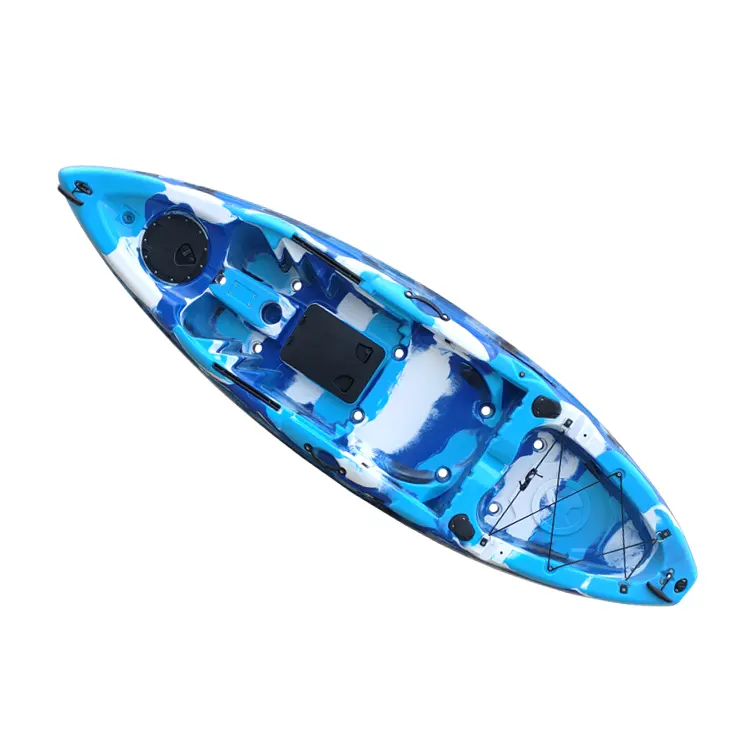 no inflatable roto-molding fishing kayak with aluminium seat and fish finder
