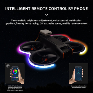 Yükseltildi esnek evrensel LED şerit işık ışık şeridi gece uçuş renkli ışık şeridi için DJI AVATA <span class=keywords><strong>2</strong></span>/NEO Drone aksesuarları - Product Image 4