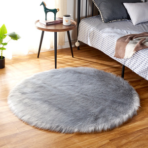 Pink Plush <b>Round</b> Rug 120Cm Soft Floor Mat For Bedroom Living Room Couch Area Cushioned Decorative <b>Carpet</b> - Product Image 2