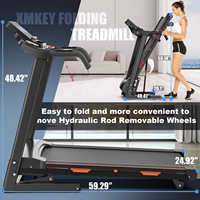 Tapis de course électrique pliable à inclinaison automatique pour la maison, prêt à l'emploi, avec écran LCD et moteur 3.0HP, idéal pour la marche et l'exercice à domicile