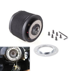 Adaptateur de volant Ford Mustang 79-04 en alliage d'aluminium noir pour mise à niveau et rénovation - Product Image 1