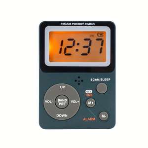 Radio de poche numérique multifonctionnelle AM FM stéréo, lecteur MP3, réveil, écran LCD, alimentation portable, utilisation à domicile, en voyage, en extérieur - Product Image 4