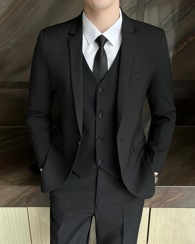 HYFM010 2021 new professional suit men's two-piece light business suit suit